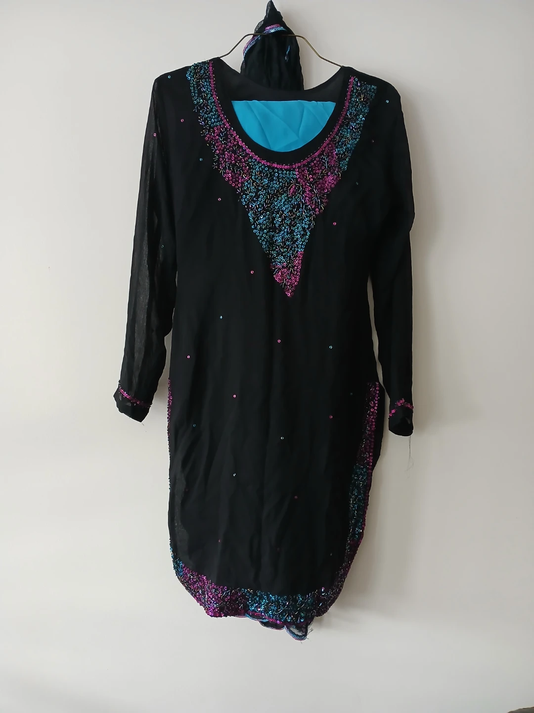 Black Embellished Salwar Kameez