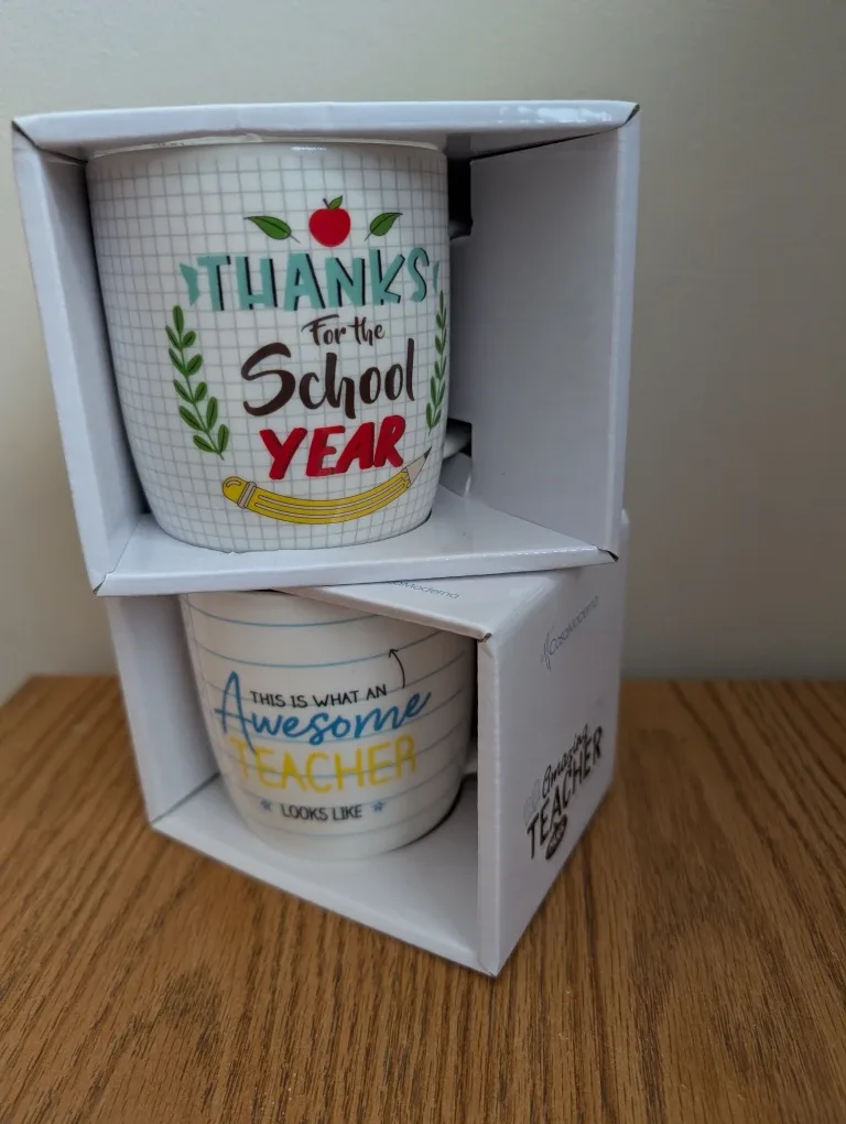 GIFTABLE Teacher appreciation Mugs - New in Box