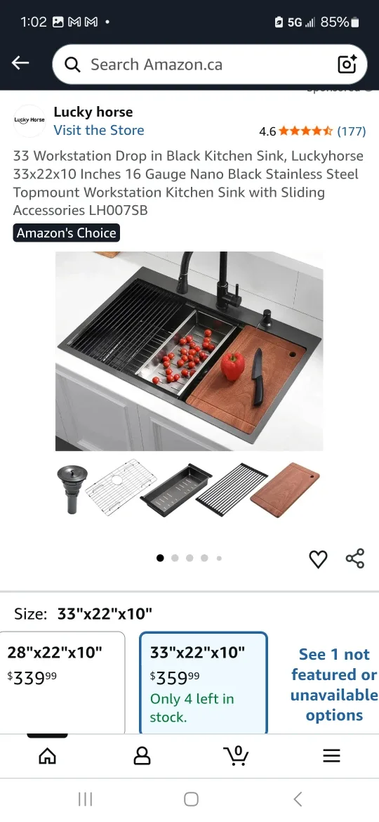 Workstation Sink with Accessories - New in Box! image indicator(9)