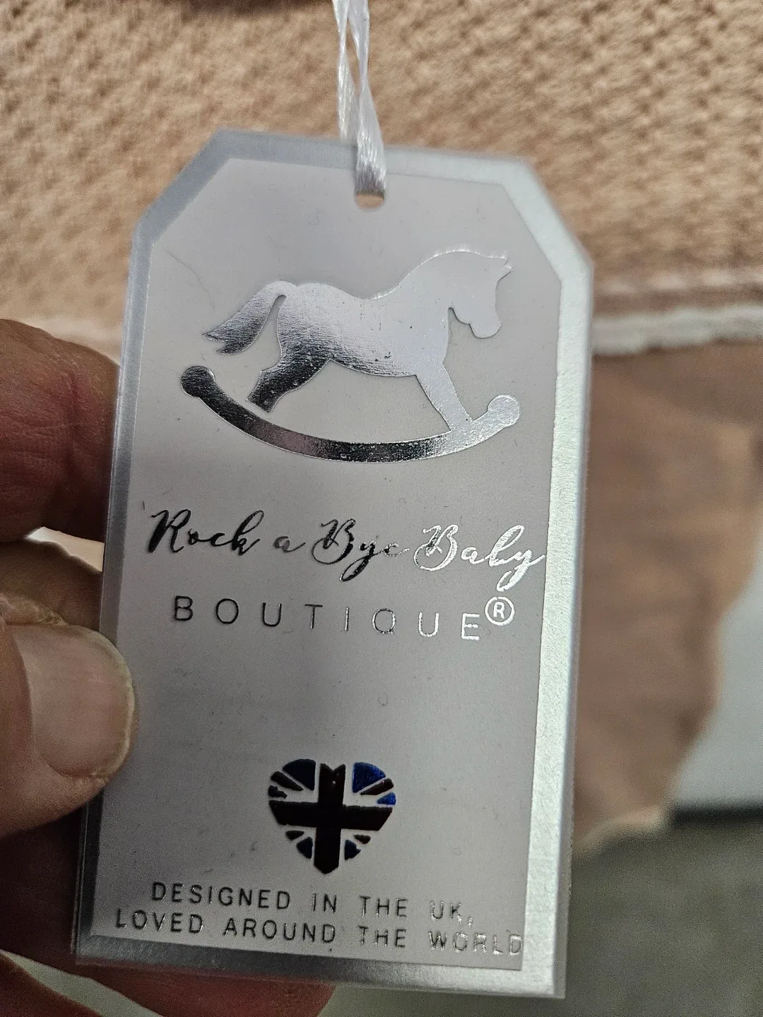 NEW Rock a Bye Baby Boutique Romper - Size 0-3M image indicator(3)