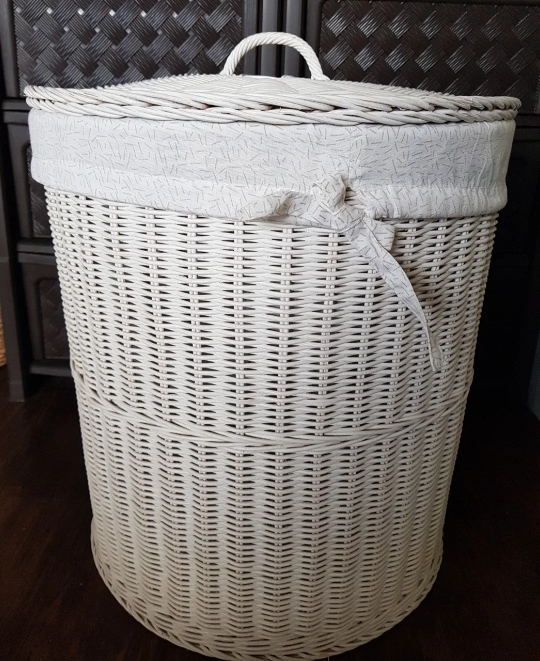 Wicker Hamper with Lid