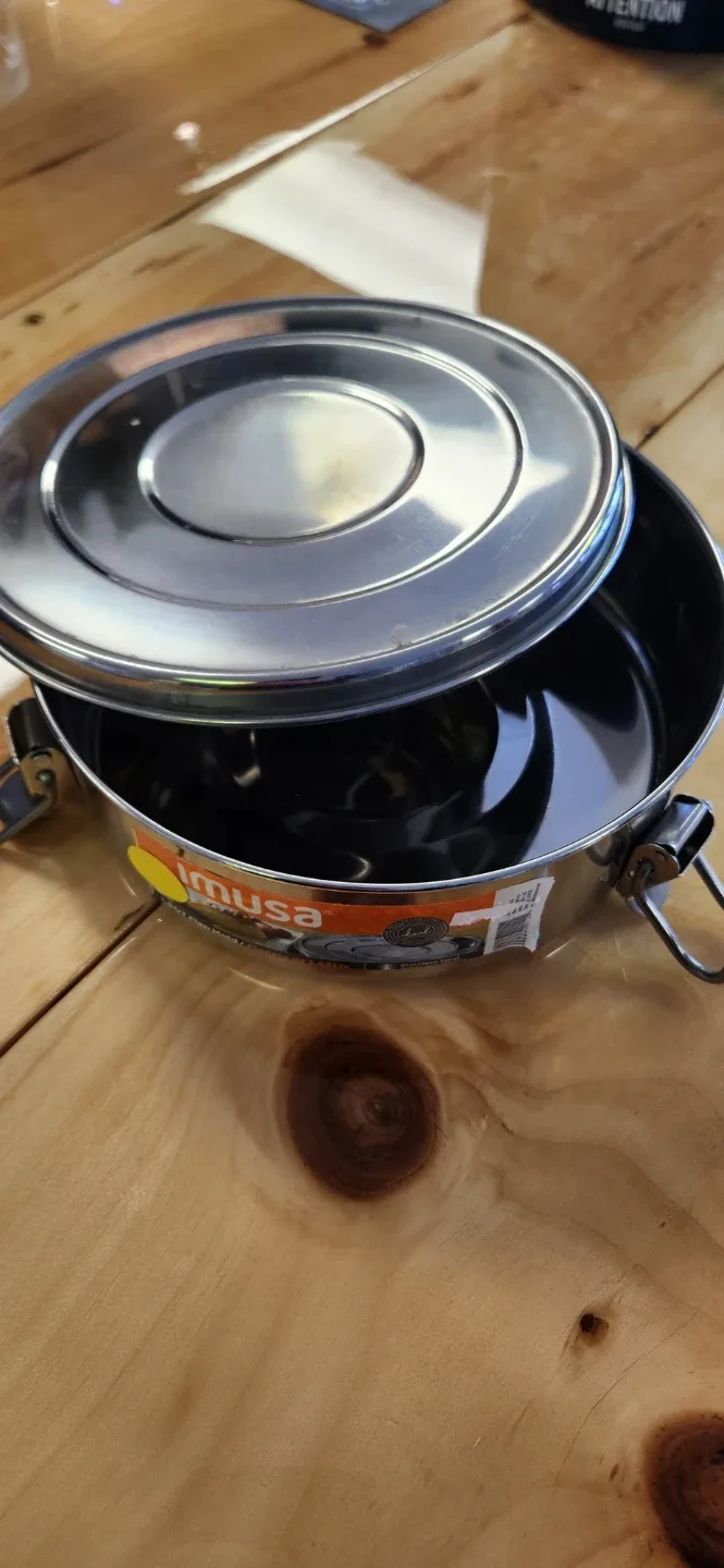 Flan Stainless steel silver 1.5QT 7inch Round