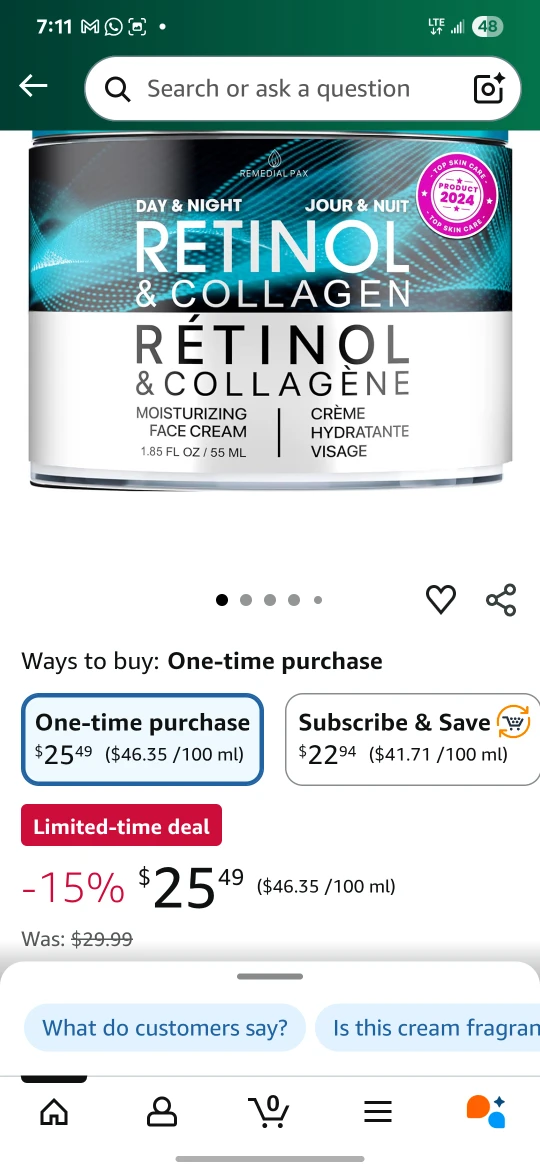 Retinol & Collagène Moisturizing Face Cream (55 ml) - photo 2