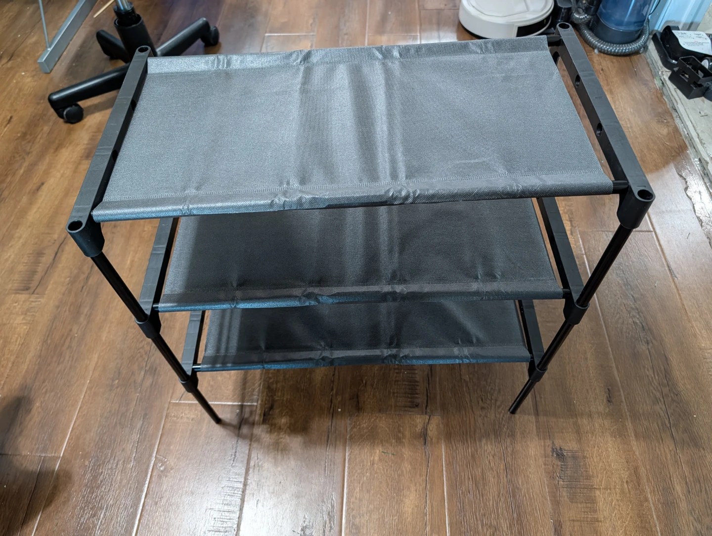 3-Tier Gray Shoe Rack