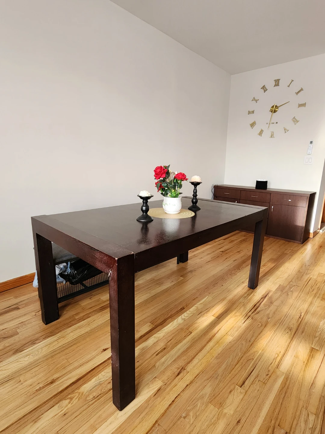 Dark Brown Wooden Dining Table - photo 2