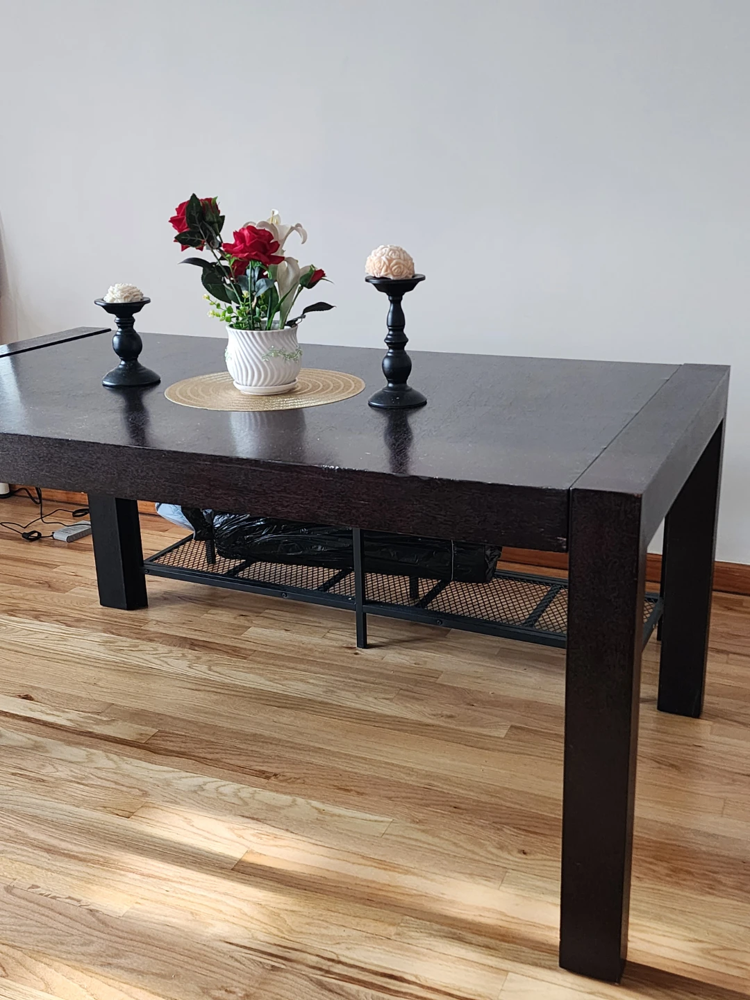 Dark Brown Wooden Dining Table - photo 4