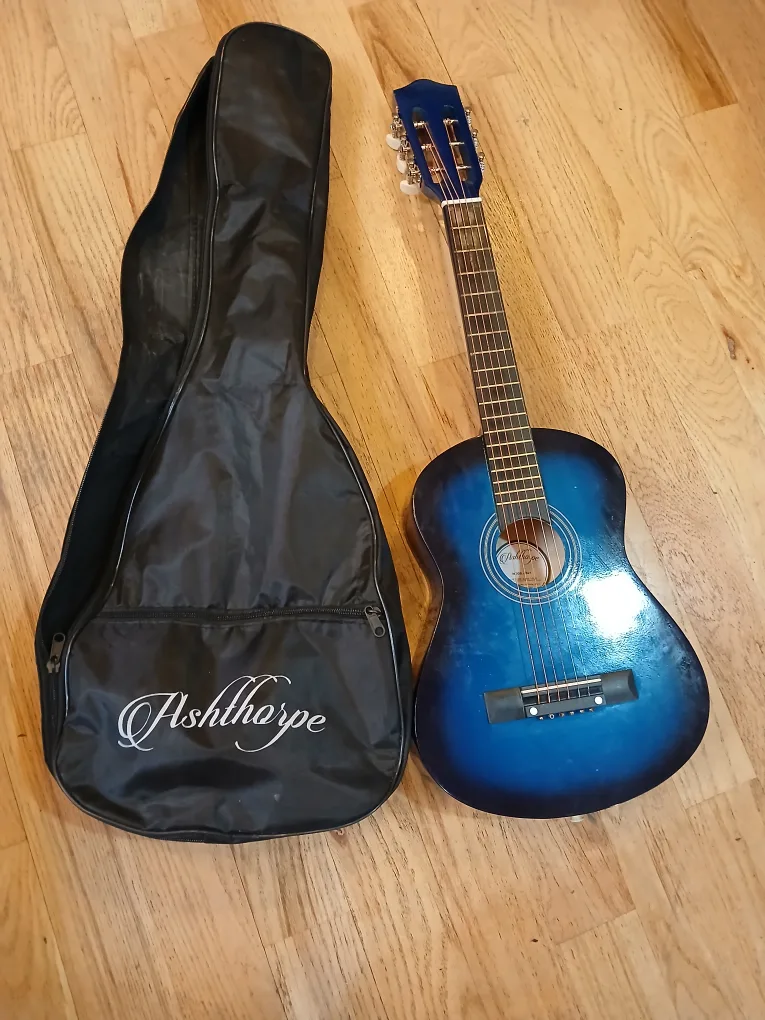 Ashthorpe B21 Blue Acoustic Guitar