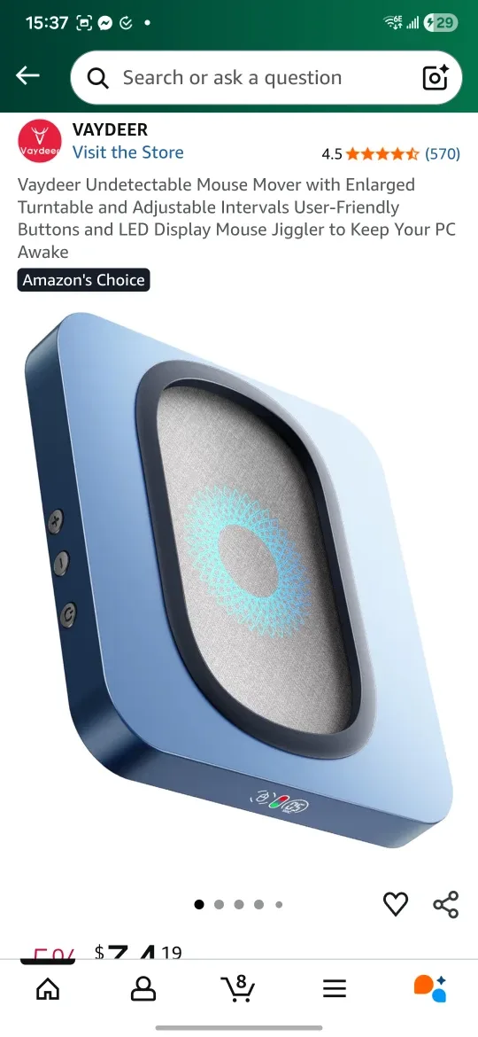 Vaydeer Mouse Mover - Like New! image indicator(6)