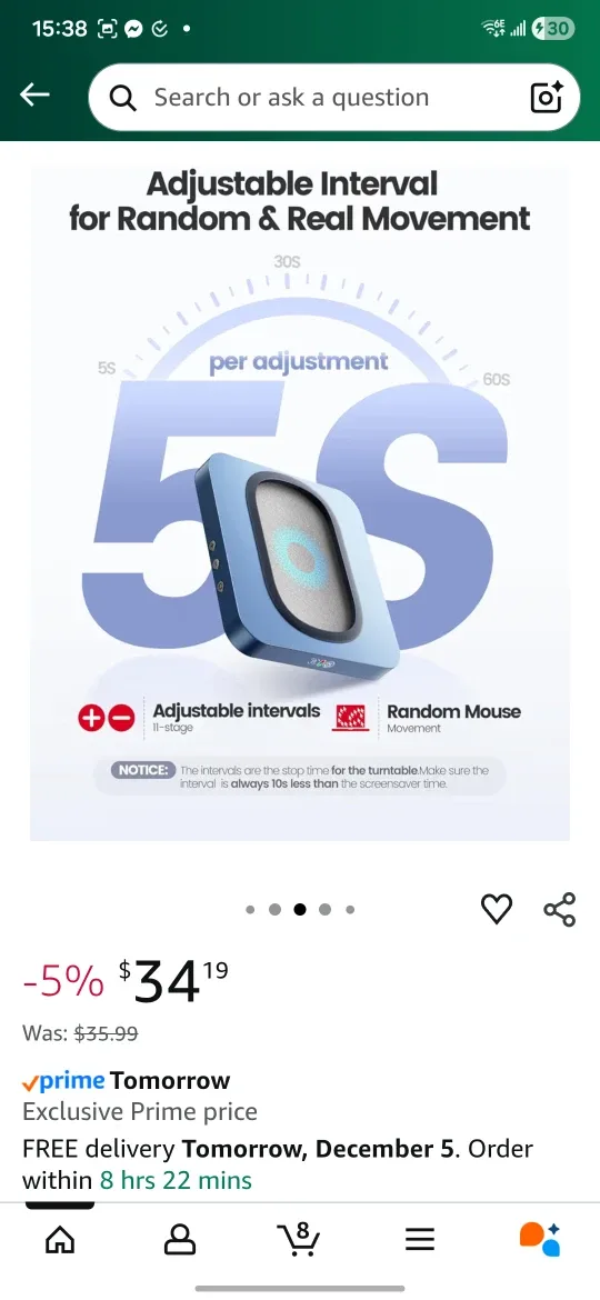 Vaydeer Mouse Mover - Like New! image indicator(7)