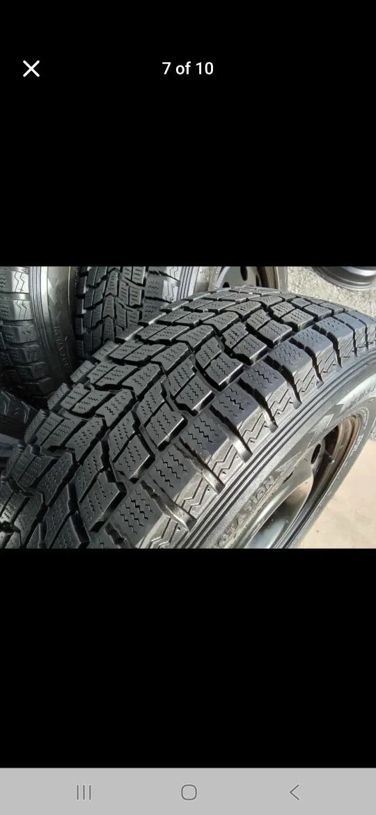 Set of 4 DUNLOP winter tires rims  (225 65 17) pattern (5×127) image indicator(7)