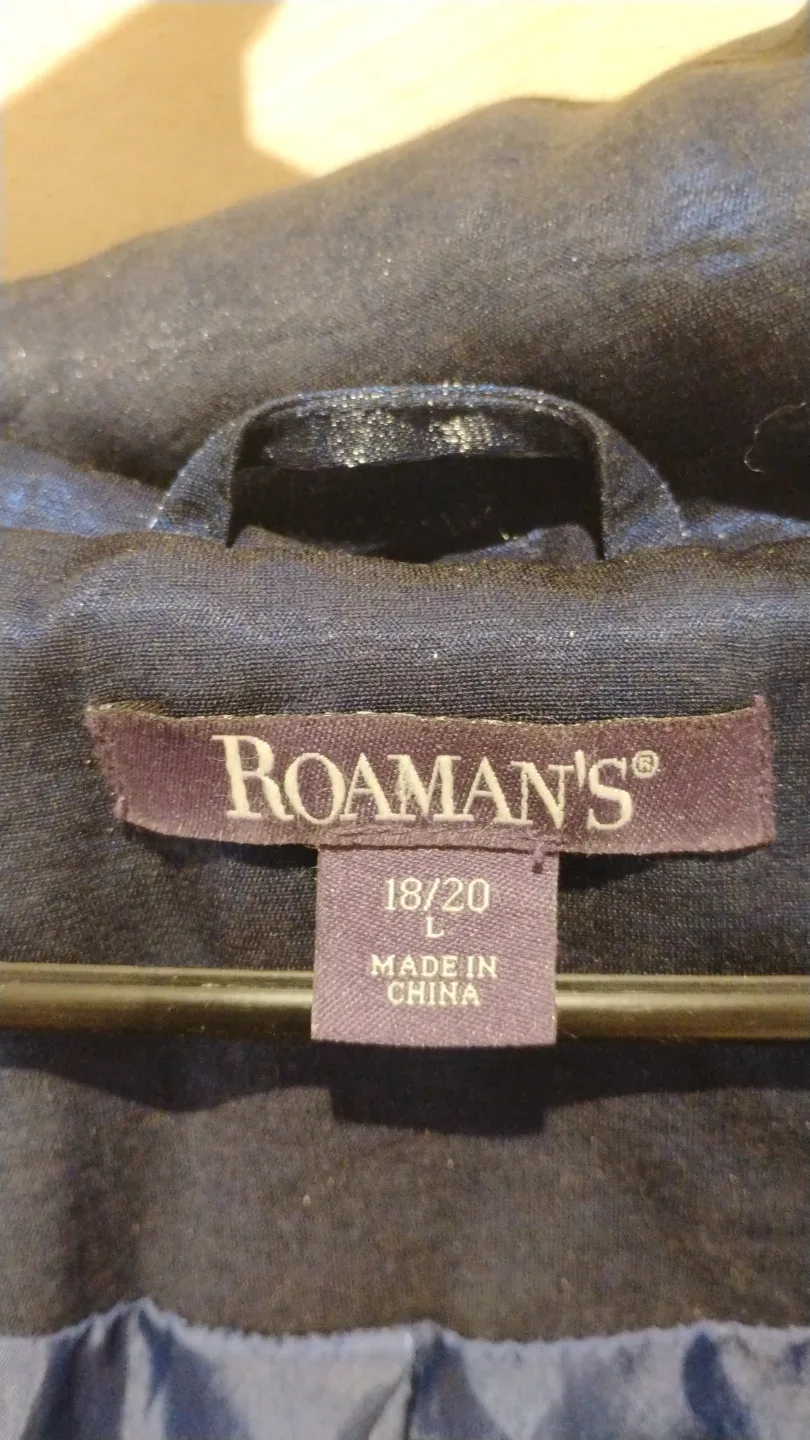 Roaman's Blue L Size 18/20 Coat image indicator(2)