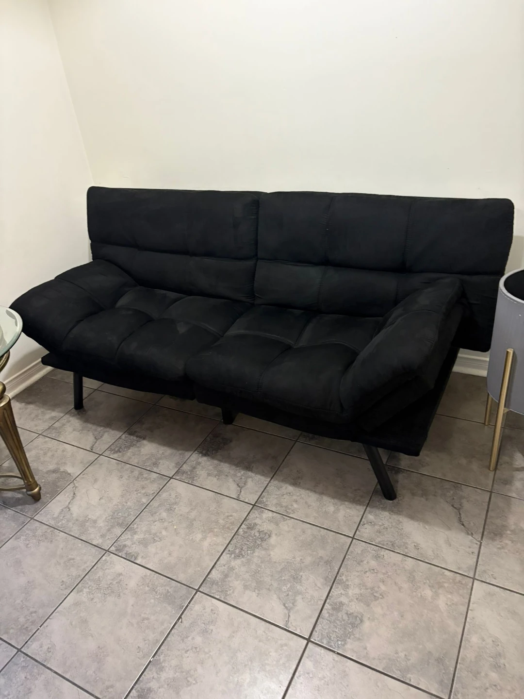 Black Futon Sofa Bed - photo 4