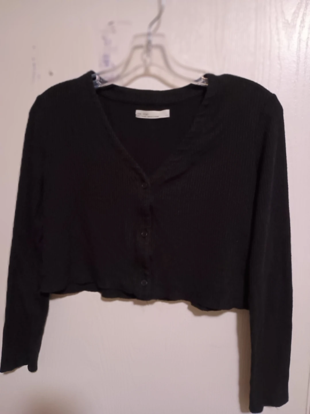 Oak + Fort Black Cardigan - Size S