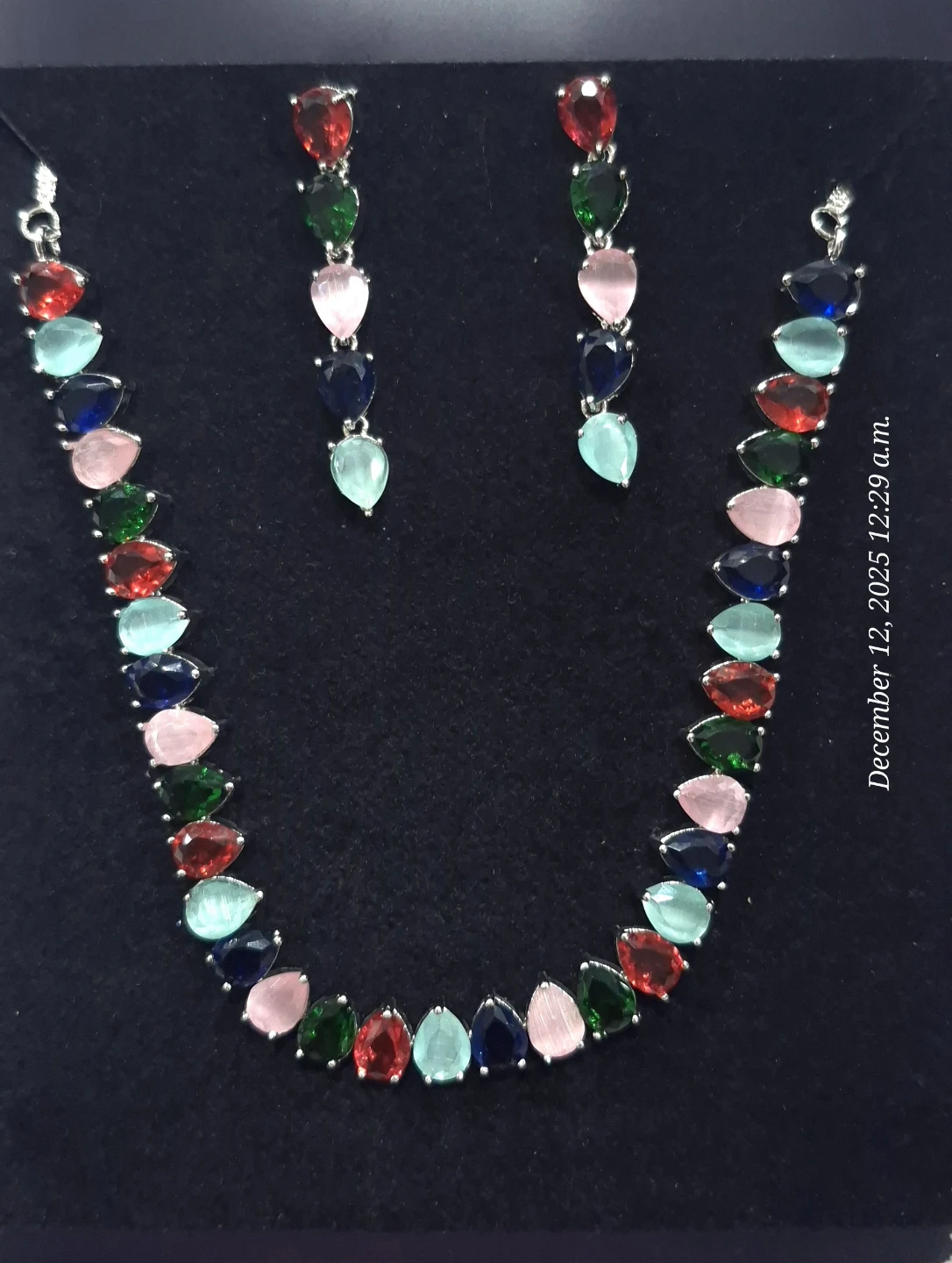 “Rainbow Luxe Pear-Cut Jewelry Set” - photo 2