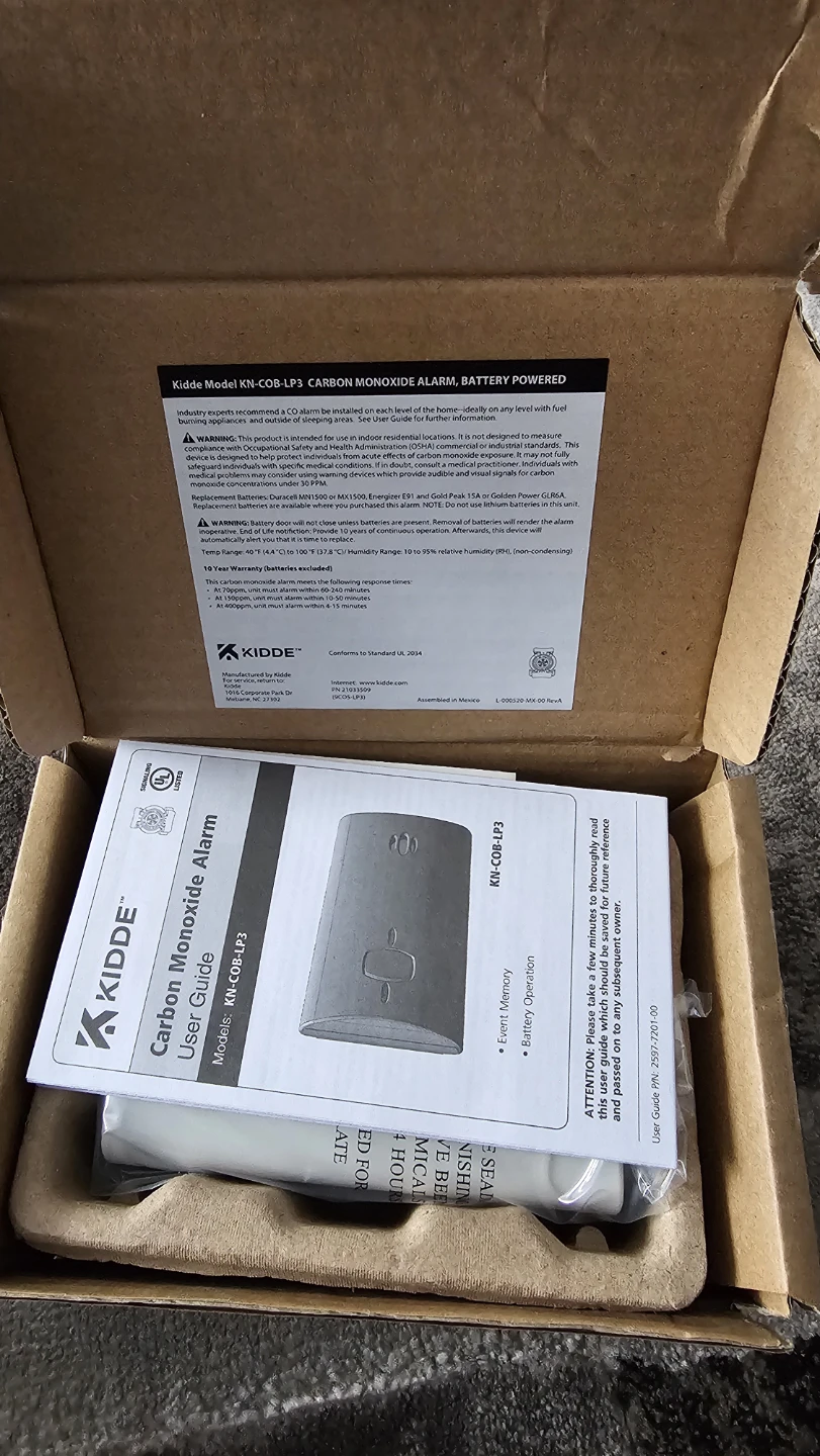 New Kidde KN-COB-LP3 Carbon Monoxide Alarm - photo 2