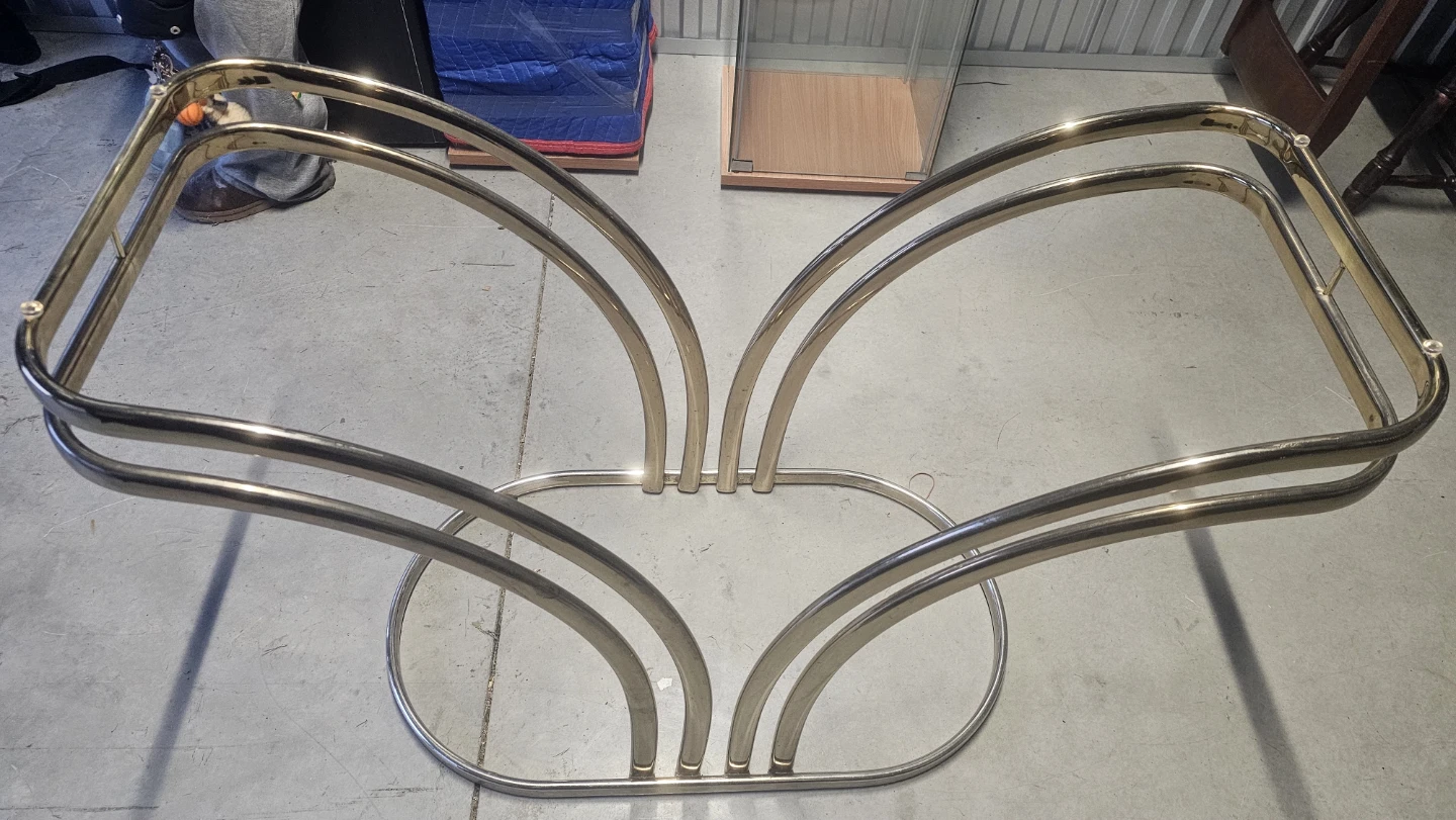 Glass coffee table
