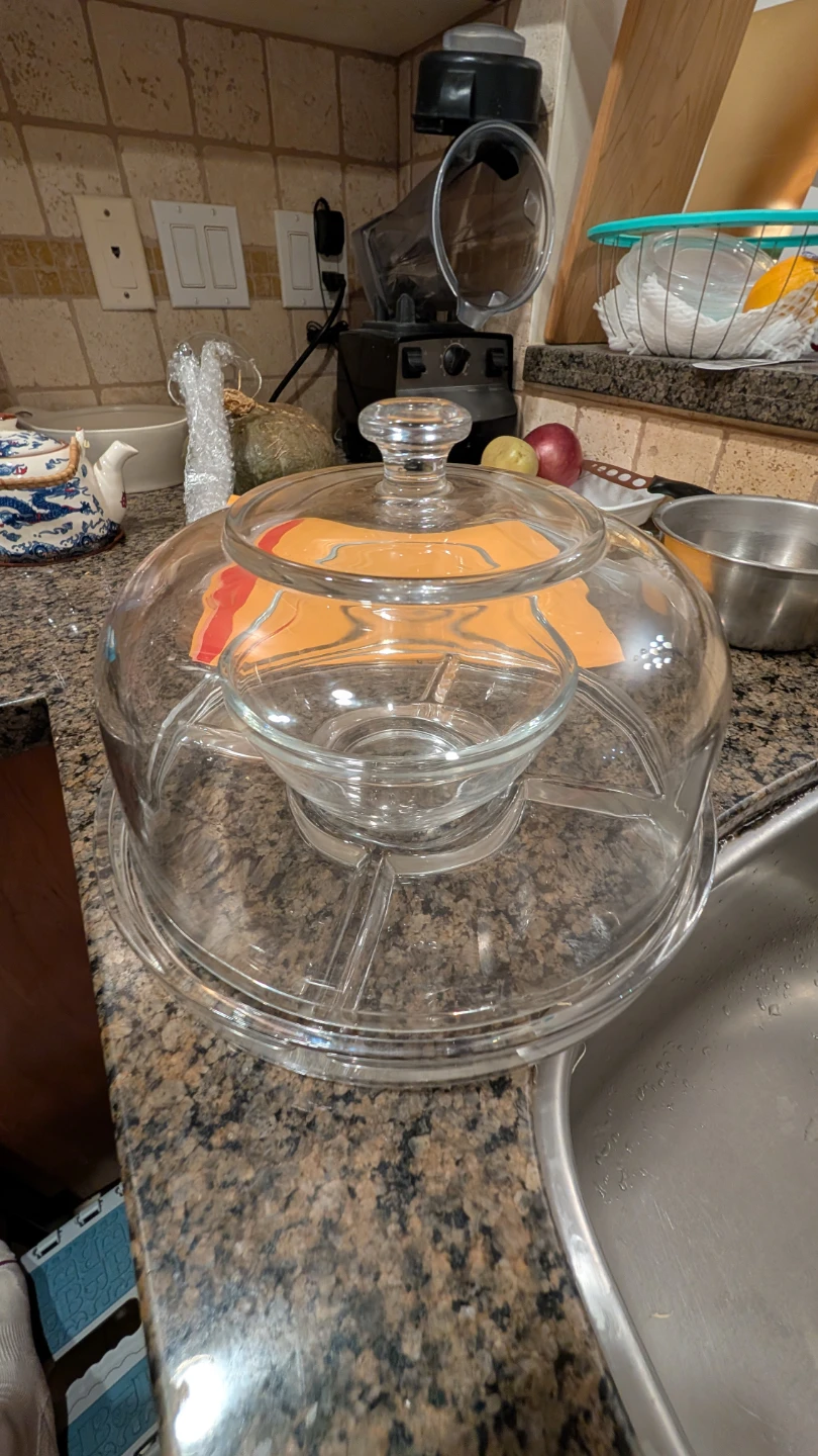 Glass Serving Bowl Set with Lid - photo 4