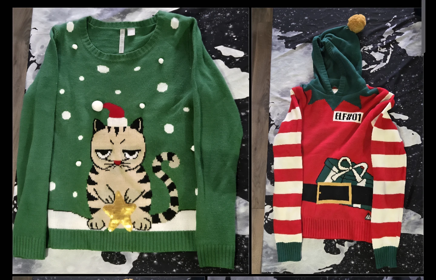 Xmas special Sweaters/jumper - Elf & Cat