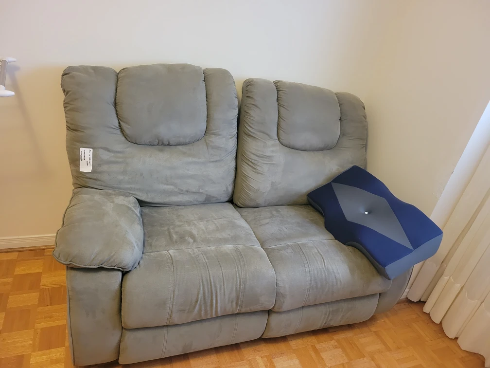 Grey Reclining Loveseat & Sofa Set