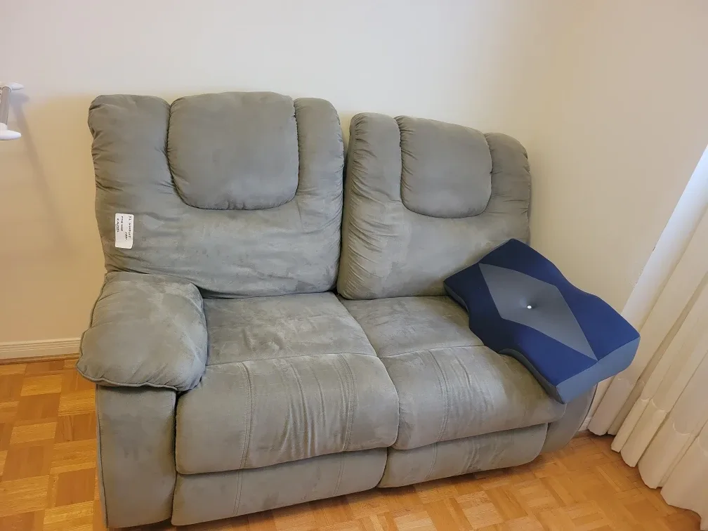 Grey Reclining Loveseat & Sofa Set