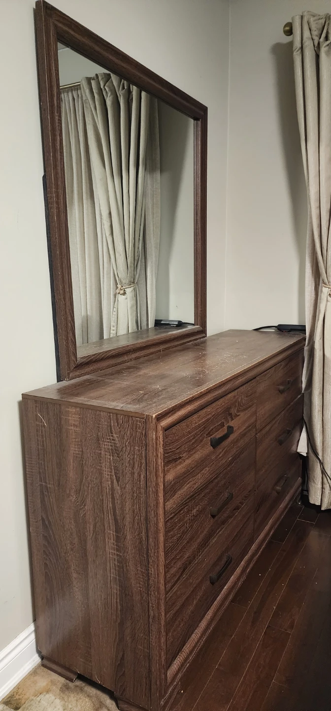 Wood Dresser with Mirror - photo 3