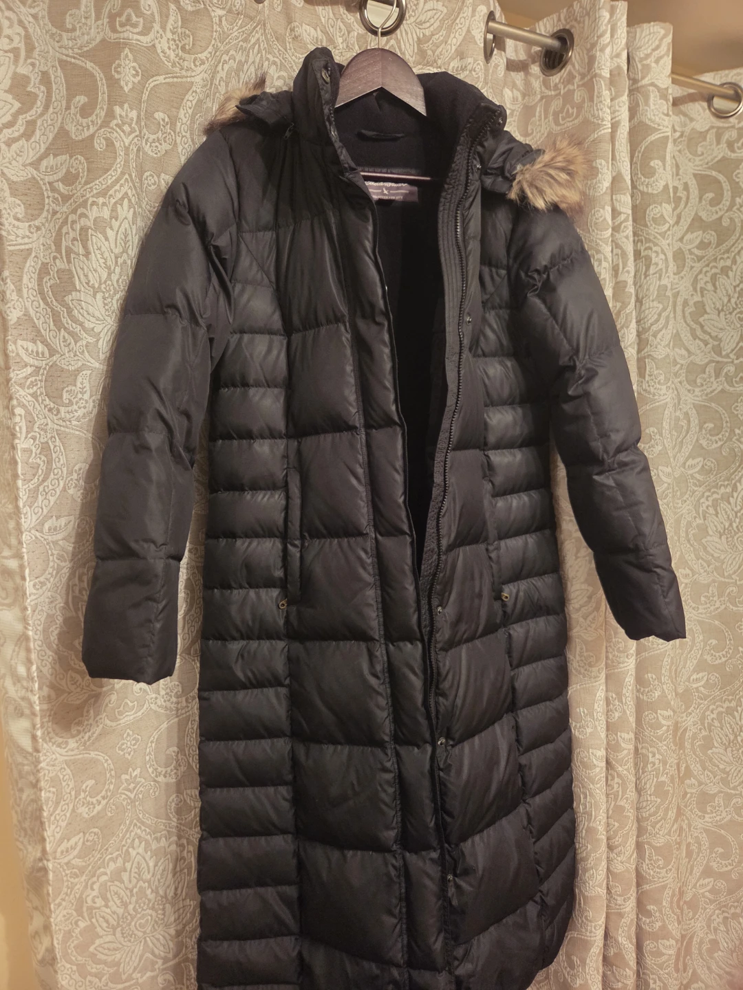 Eddie Bauer Black Down Parka Coat - S - photo 3