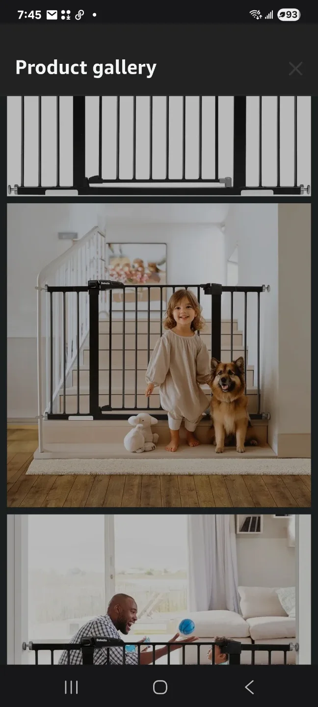 Baby Gate 48-52" Pressure Mount new