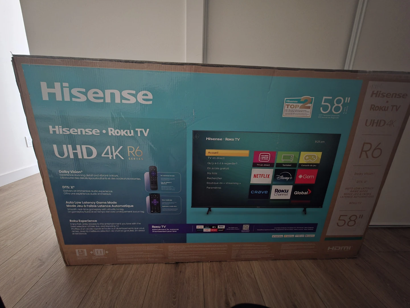 Hisense Roku TV UHD 4K 58" R6 Series