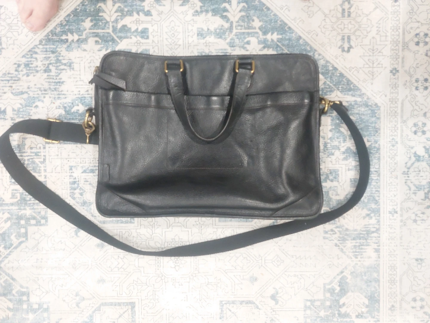 Fossil 🧡 Leather Laptop Bag - photo 2