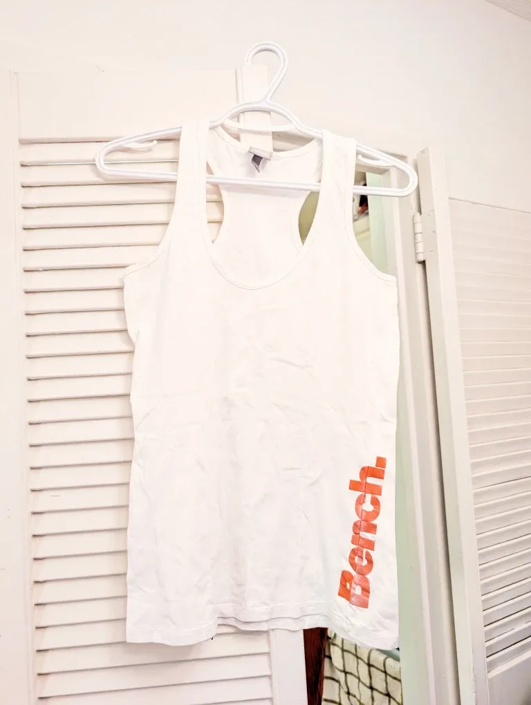 Bench White Tank Top - Size S #Cleanout