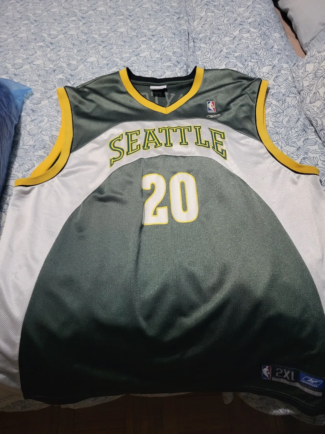 NBA-REEBOK MENS 2XL PAYTON SONICS JERSEY