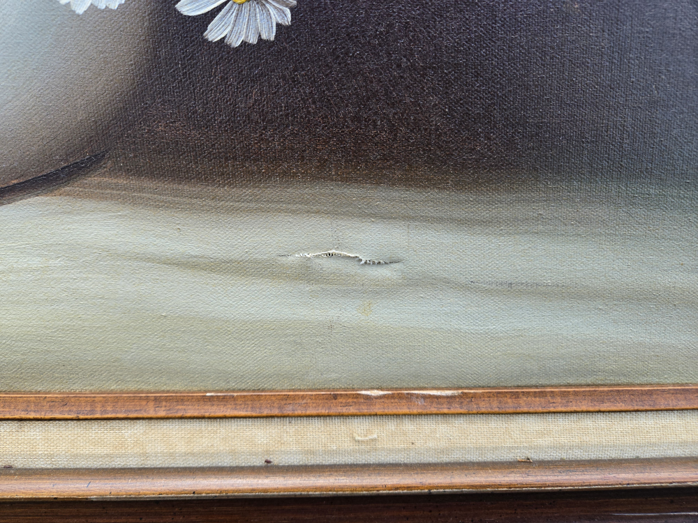Vintage Floral Oil Painting - photo 2
