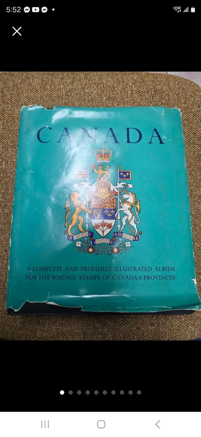 Vintage Canadian Postage Stamp Album