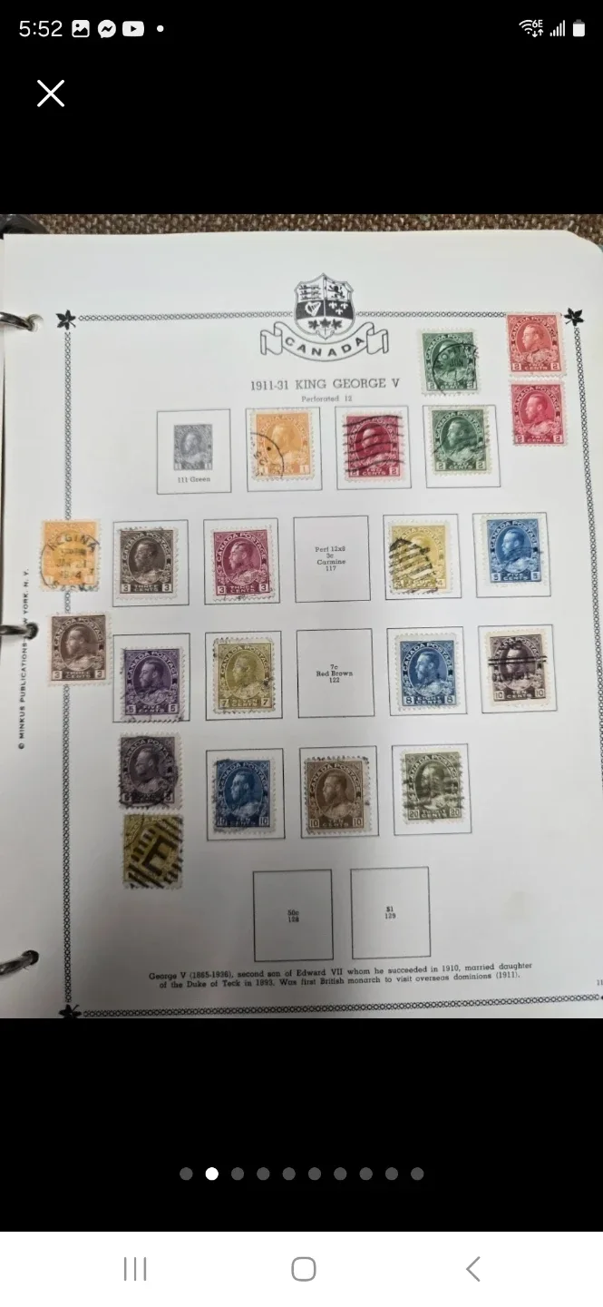 Vintage Canadian Postage Stamp Album image indicator(2)