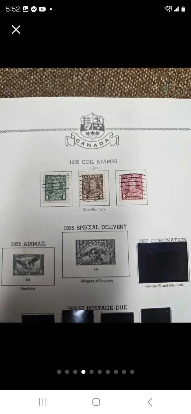 Vintage Canadian Postage Stamp Album image indicator(4)