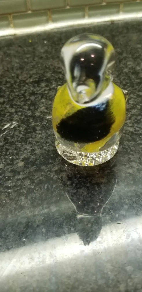 Glass Bird Figurine - Yellow and Black image indicator(3)