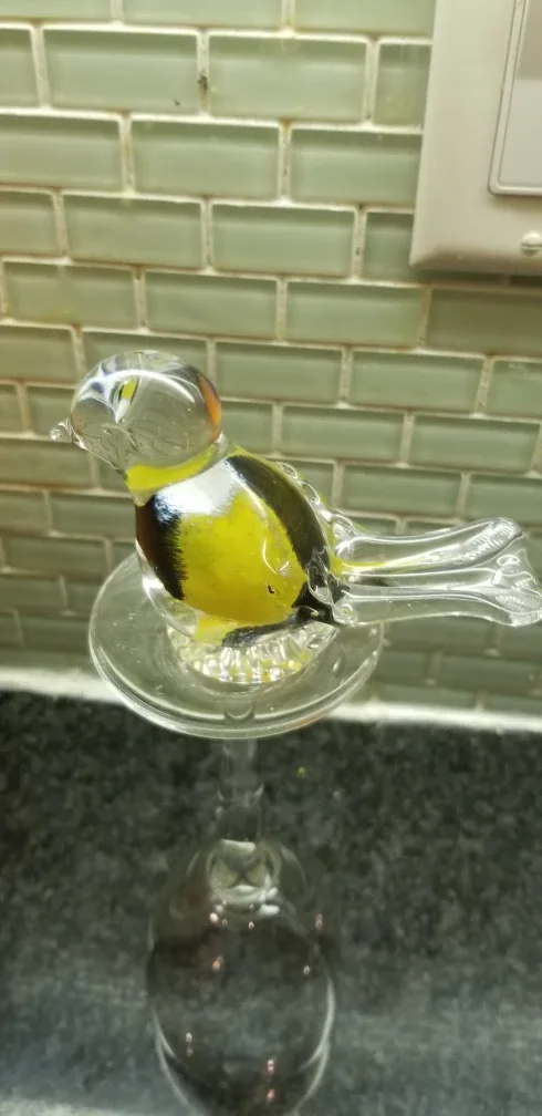 Glass Bird Figurine - Yellow and Black image indicator(5)