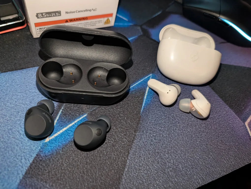 Sony WF-C710N and Skullcandy Rail buds