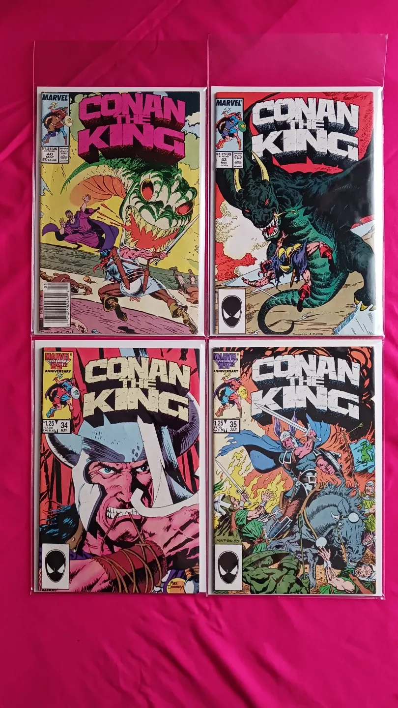 Conan the King & Barbarian Comic Book Lot