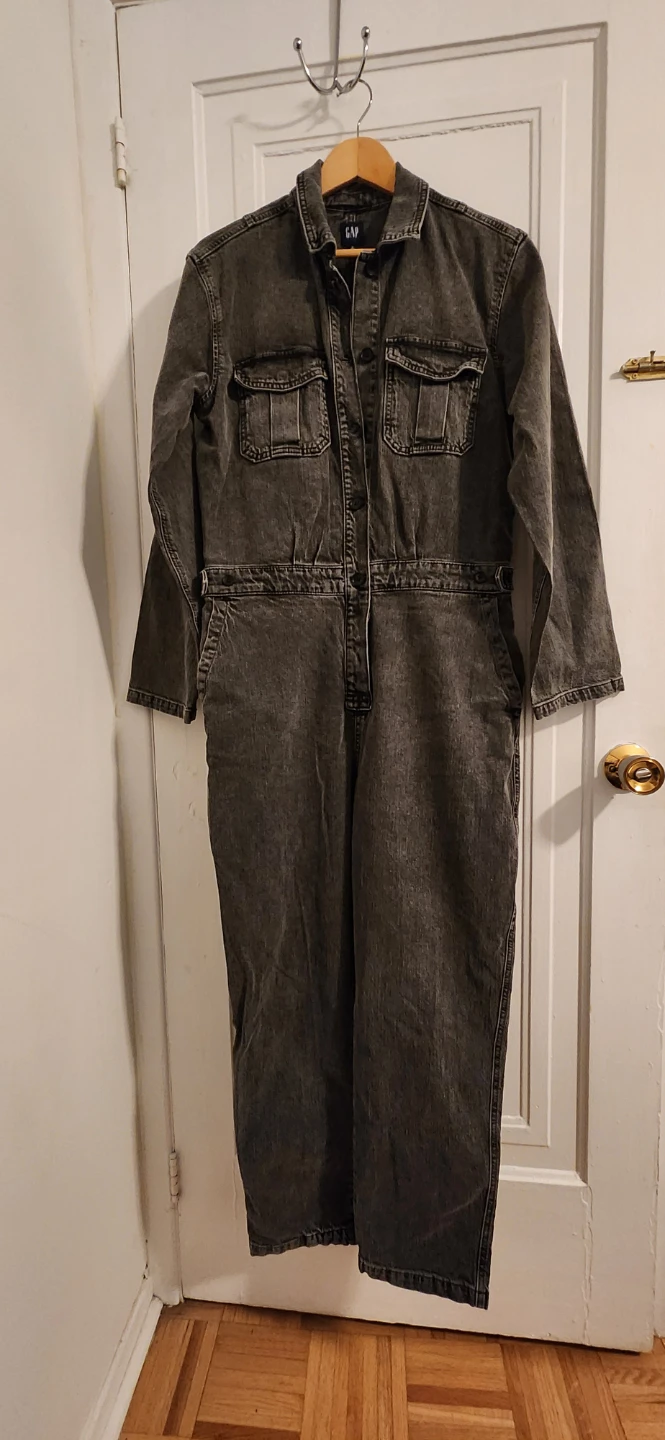 GAP Denim Coverall Jumpsuit - Size 10 Tall - photo 4