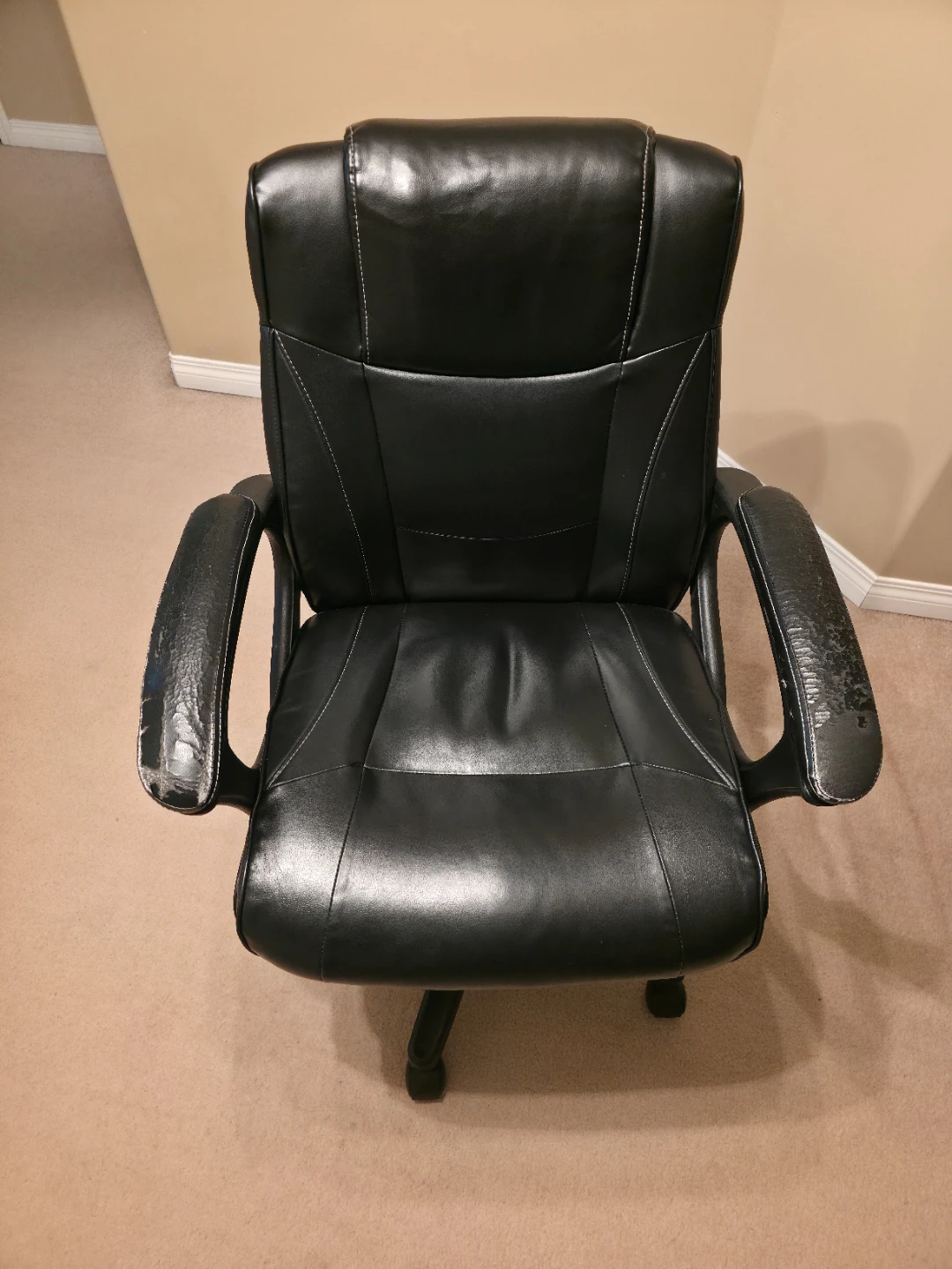 Black Leather Office Chair