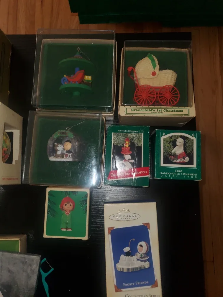 68 Hallmark Ornaments from 70' 80'- Collector's Series image indicator(8)