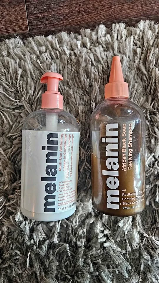 Melanin Haircare Set: Leave in Conditioner & Shampoo