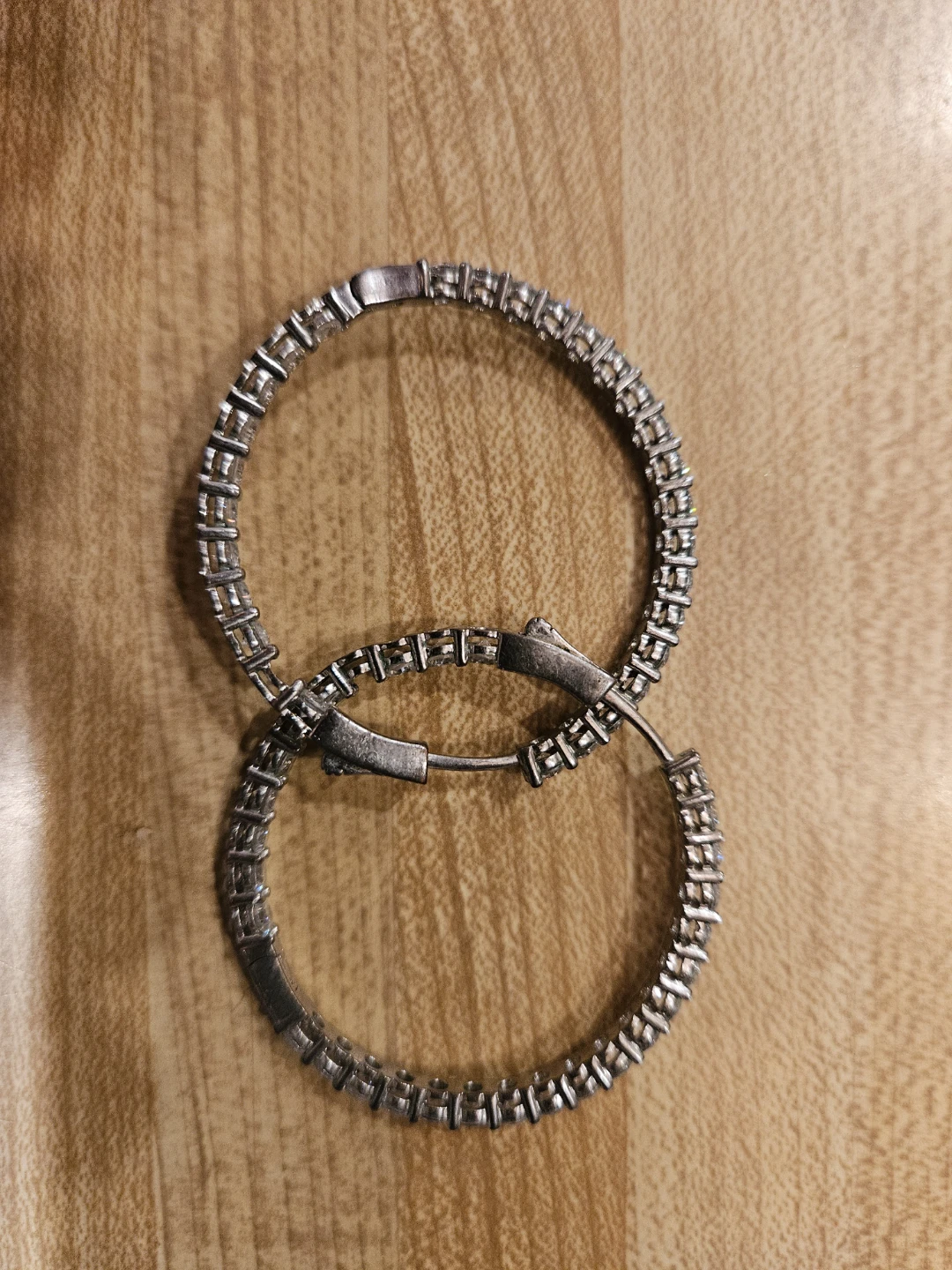 Silver Hoop Earrings & Ring Set - photo 2