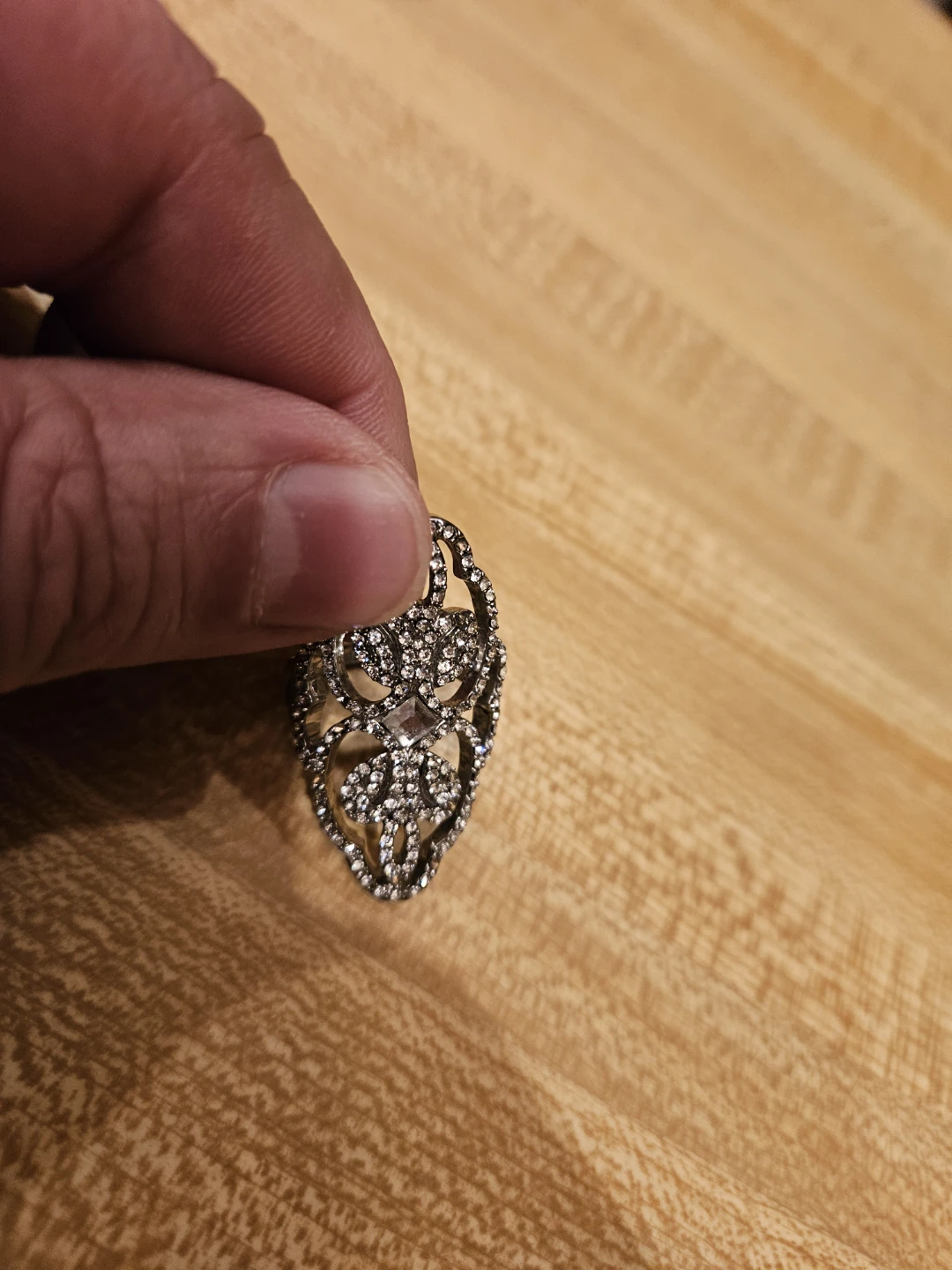 Silver Hoop Earrings & Ring Set - photo 5