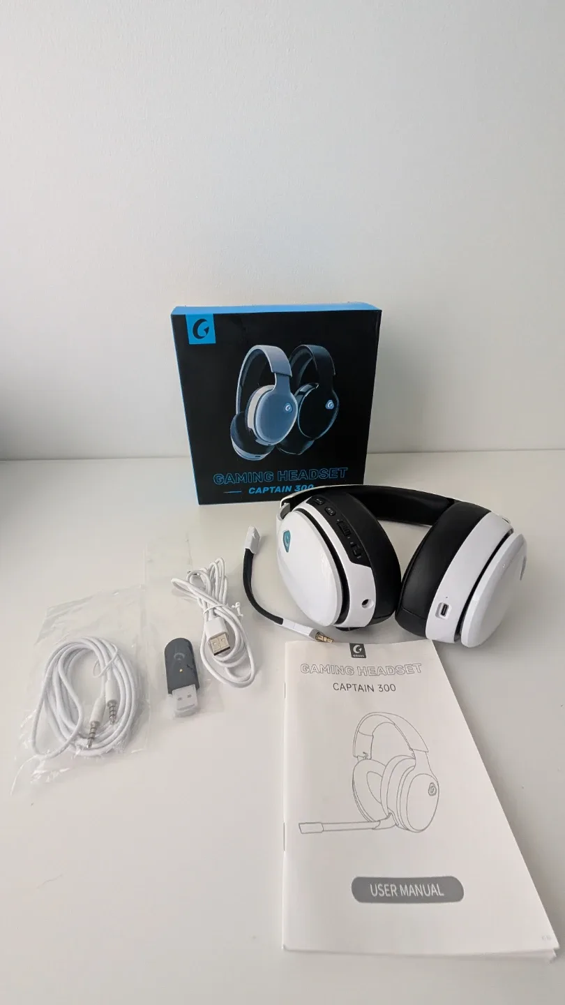 G-Lab Captain 300 Gaming Headset - White image indicator(3)