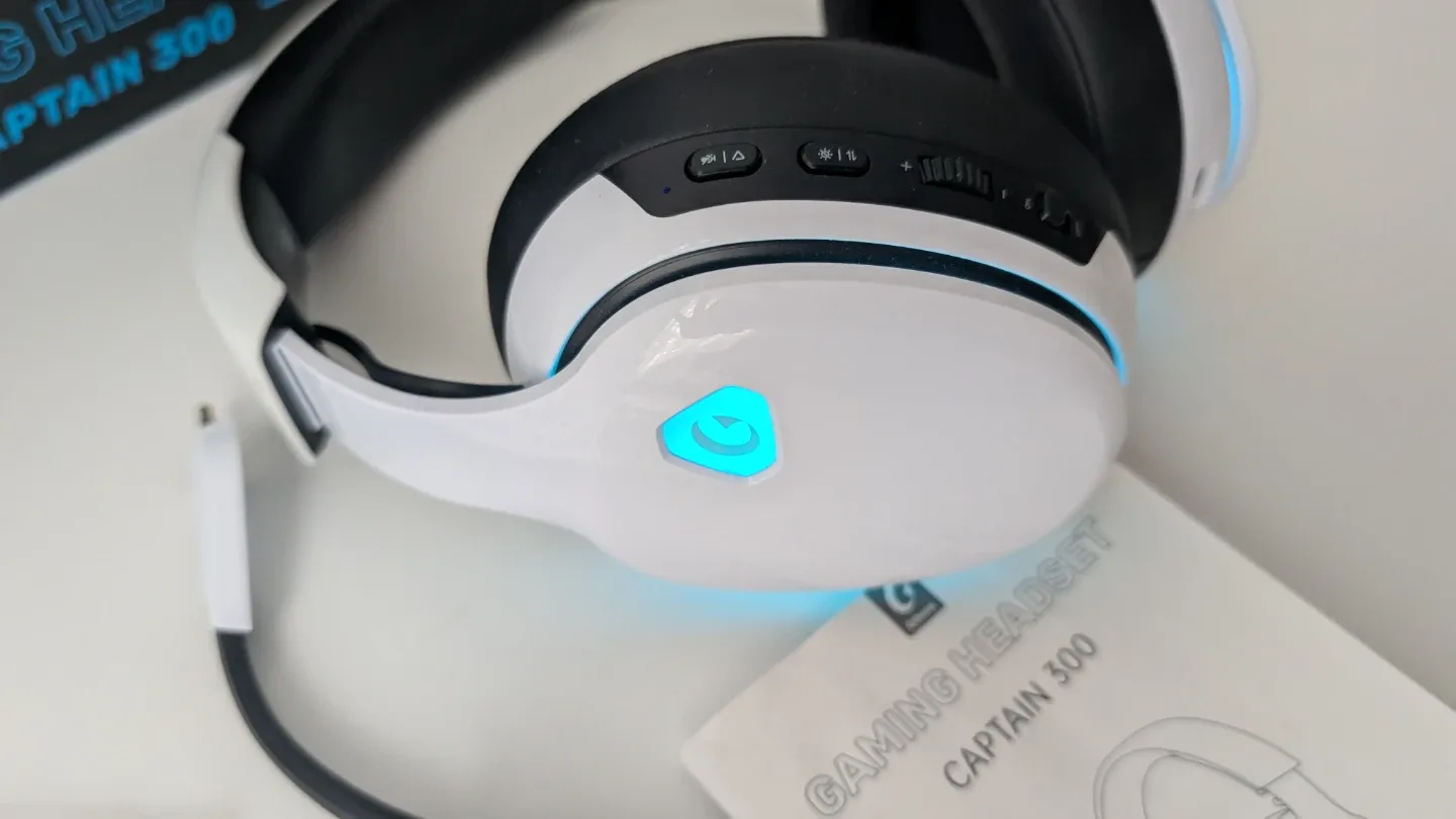 G-Lab Captain 300 Gaming Headset - White image indicator(2)