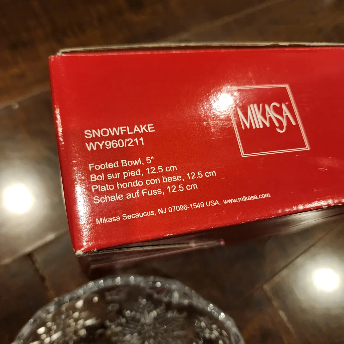 Mikasa Snowflake Footed Bowl 5 inch - photo 3