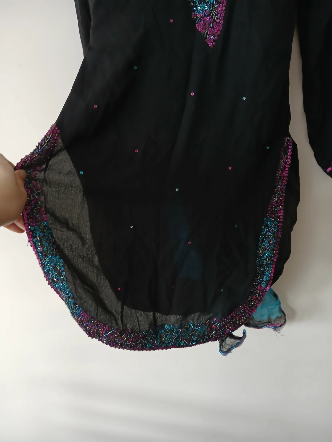 Black Embellished Salwar Kameez - photo 2