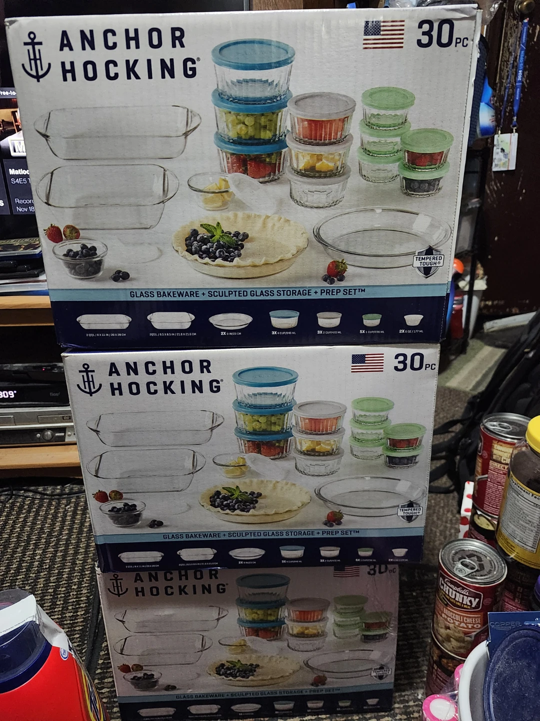 Anchor Hocking 30-Piece Glass Bakeware Set